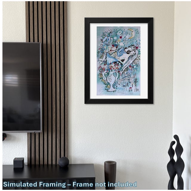 Charles Cobelle Original Mixed Media Painting Triptych - Set of 3 - MCM For Sale In Las Vegas - Image 6 of 17