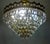 Vintage Gilded Metal and Crystal Chandelier, 1990s For Sale - Image 9 of 11