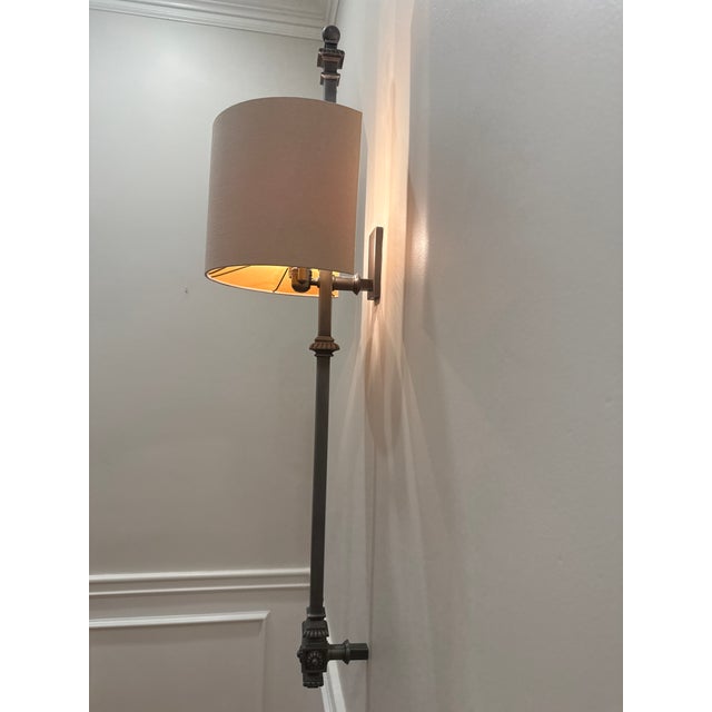 2010s 4 Restoration Hardware Lorraine Architectural Railing Sconce For Sale - Image 5 of 18
