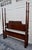 Wood Full Carved Mahogany Bed Vintage Four Poster Frame Chippendale Style For Sale - Image 7 of 11