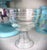Art Deco Late 20th Century Art Deco Clear Glass Trifle Pedestal Bowl For Sale - Image 3 of 9