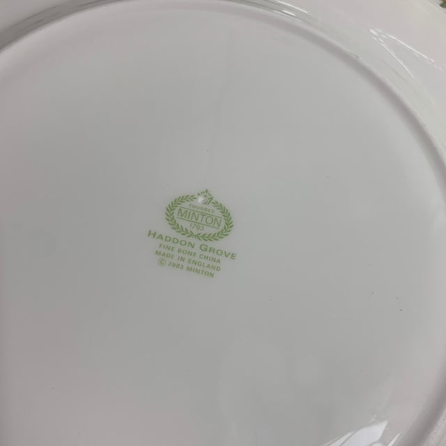 Minton 1990s Dinner Plates “Haddon Grove” by Minton Set of 5 For Sale - Image 4 of 6