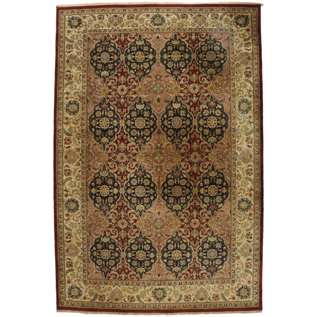 Late 20th Century Indian Palace Rug, 11'11 X 17'10 For Sale - Image 9 of 9