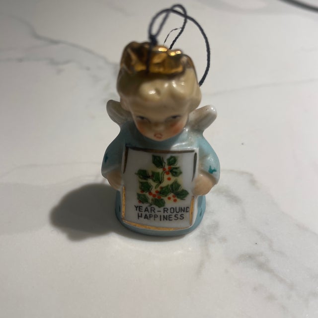 Curated Vintage Figural Ornaments & Decorative Curios (Set of 10)| Mid-20th Century Mixed Materials For Sale - Image 4 of 12