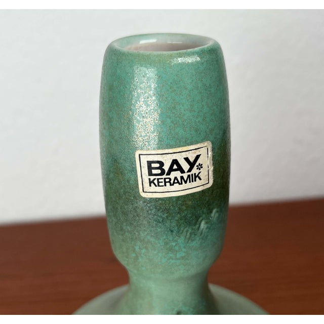 Mid-Century Modern Minimalist West German Pottery WGP Vase from Bay Keramik, 1970s For Sale - Image 12 of 13