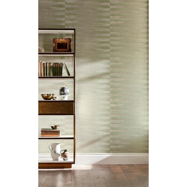 Zoffany Zoffany Kensington Grasscloth Wallpaper in Paris Grey - a Sample For Sale - Image 4 of 4