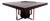 Large Square Dining Table in Wood and Steel, 1970s For Sale