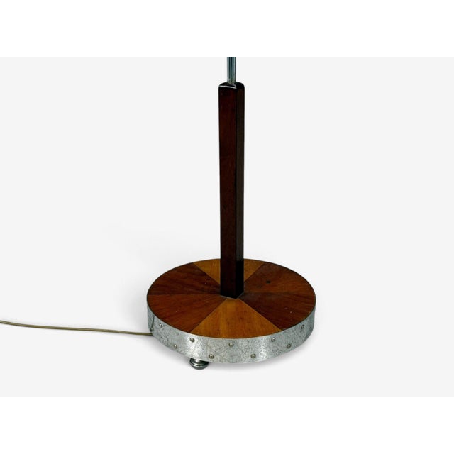 1930s Swedish Art Deco, Floor Lamp, Mahogany, Chrome For Sale - Image 13 of 13