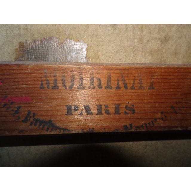 Mid 19th Century Neoclassical French Painting in Giltwood Frame For Sale - Image 11 of 13