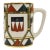 Late 20th Century Piero Fornasetti Heraldic Drum Mug For Sale
