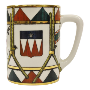 Late 20th Century Piero Fornasetti Heraldic Drum Mug
