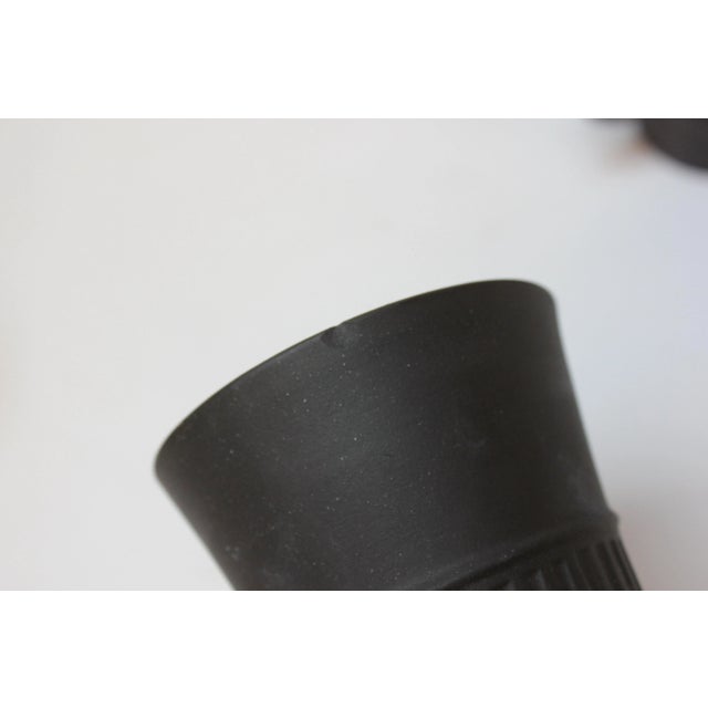 Early Jens Quistgaard for Dansk Flamestone Coffee Pot With Mugs and Demitasses For Sale - Image 11 of 13