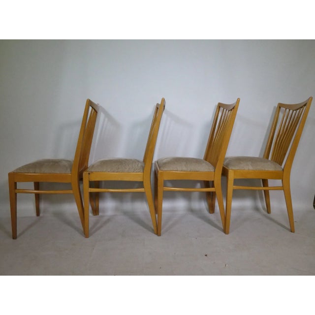Mid-Century Wooden Dining Chairs, 1960s, Set of 4 For Sale - Image 4 of 10