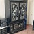 This beautiful cabinet features a striking black finish with stunning mother of pearl inlay, showcasing cranes and floral...