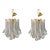 Sculptural Pair of Mazzega Style Murano Glass Selle Chandeliers Lot of 2 For Sale