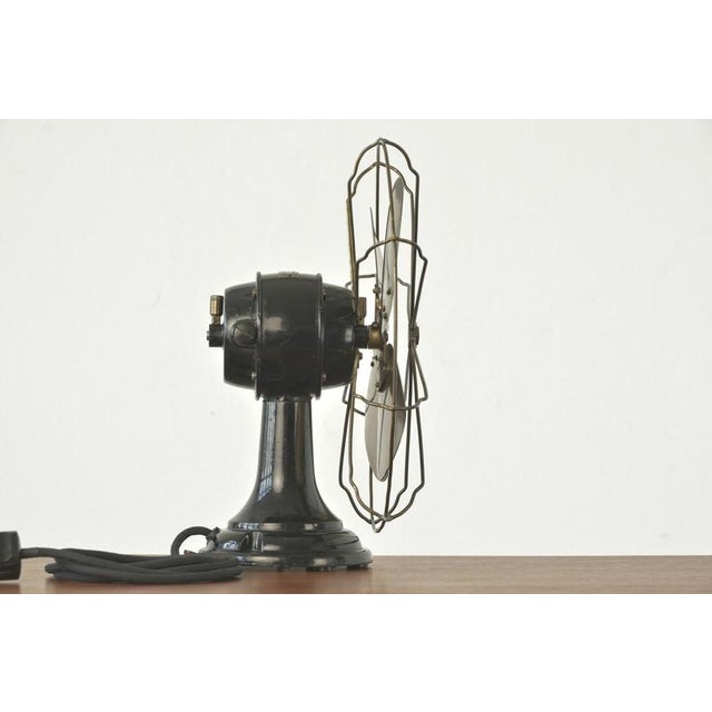 Black WT 22 Table Fan by Peter Behrens for AEG, Germany, 1909 For Sale - Image 8 of 14