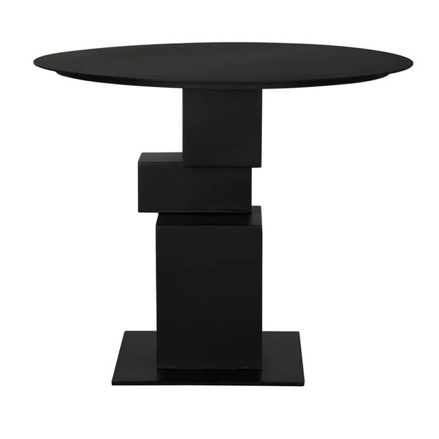 Noir Speer Metal Table For Sale - Image 4 of 5