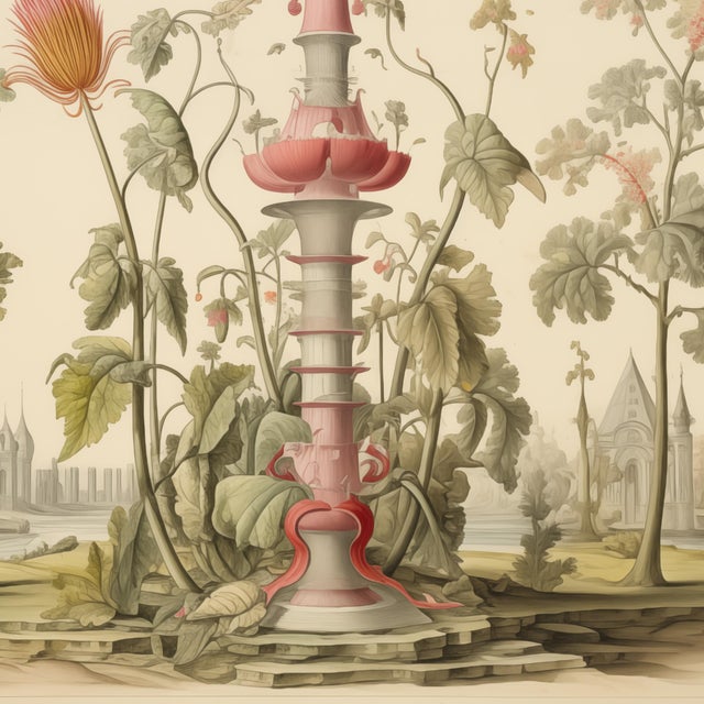 20' X 20' 'Flowers' Botanical Print, 'Hortus Floridus' Style For Sale - Image 4 of 5