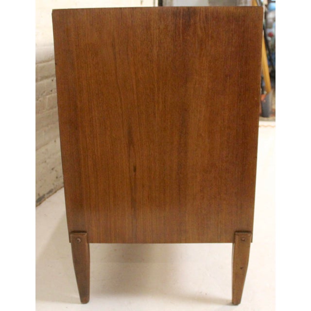 Wood Vintage Mid-Century Modern Sculpted Walnut Credenza For Sale - Image 7 of 10