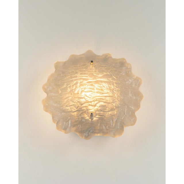 Metal German Sputnik Murano Glass Wall Sconce from Peill & Putzler For Sale - Image 7 of 12