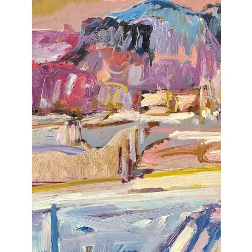 Jean Krille, Landscape 146, 1986, Oil on Masonite For Sale - Image 7 of 12