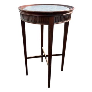 Early 20th Century Neoclassical Marble Top Accent Table For Sale