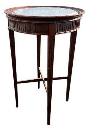 Early 20th Century Neoclassical Marble Top Accent Table