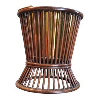 A George III Tapering Mahogany and Brass-Lined Reeded Plate Bucket, Early 19th Century For Sale