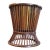 A George III Tapering Mahogany and Brass-Lined Reeded Plate Bucket, Early 19th Century For Sale