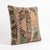 This 24'' x 24'' pillow cover was made from an authentic Turkish rug — Bohemian Oushak panels in blush, green and brown....