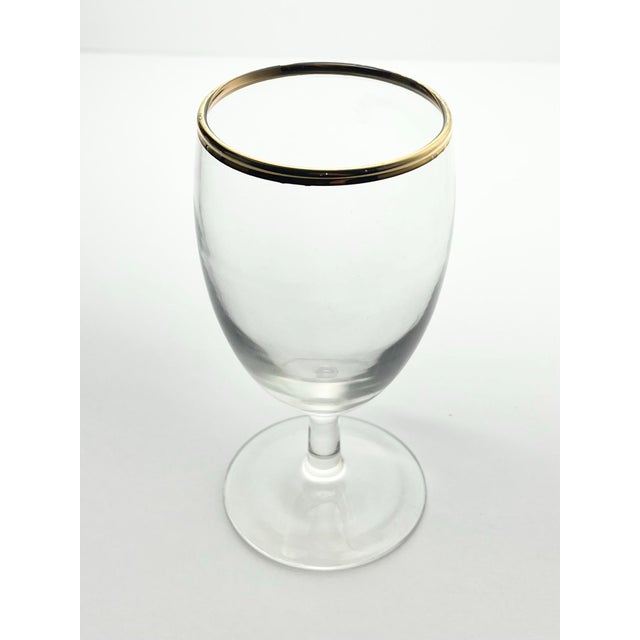 1990s 1990s Gold Rim Low Water or Iced Tea Glasses - Set of 6 For Sale - Image 5 of 6