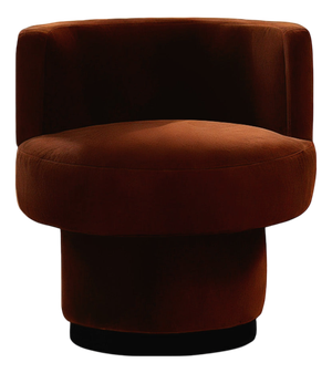 Caos Accent Chair in Brown Velvet from Moanne
