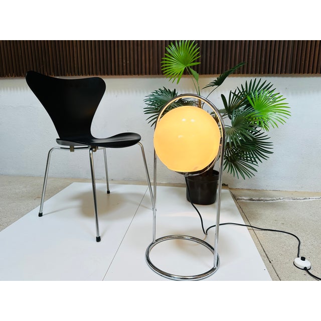 Mid-Century Space Age Modern Spherical Floor Lamp in Glass and Chrome, Germany, 1960s For Sale - Image 12 of 18