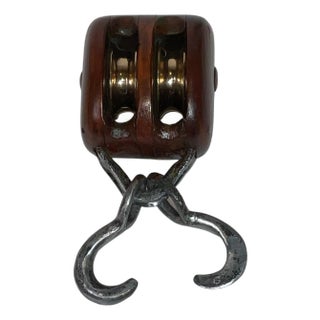 Superb Little Double Hook Two Sheave Boat Pulley For Sale
