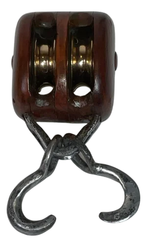 Superb Little Double Hook Two Sheave Boat Pulley