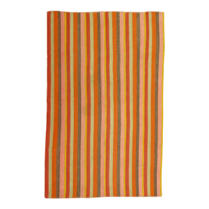 Striped Mid 20th Century Turkish Kilim, 6'3'' X 9'1''