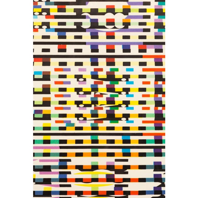 Yaacov Agam - Colorful Polygraph 1970s Signed Serigraph on Paper 22/30 Framed For Sale - Image 4 of 6