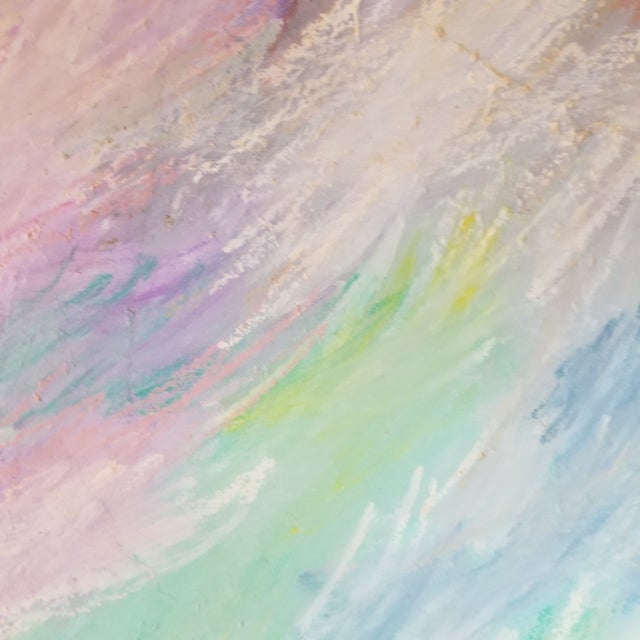 Late 20th Century Vintage Marilyn Bergstrom Signed Pastel Abstract Diptych – Set of 2 For Sale - Image 5 of 15