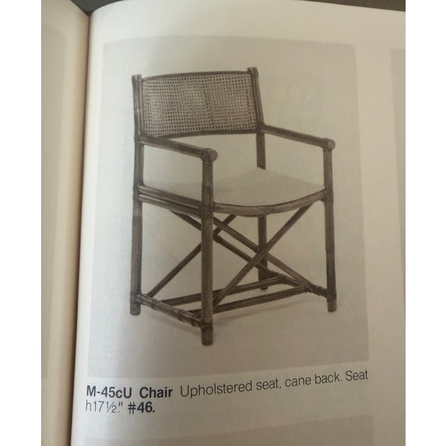 1970's McGuire Leather Wrapped Bamboo, Cane & Dining - Set of 5 For Sale - Image 15 of 18