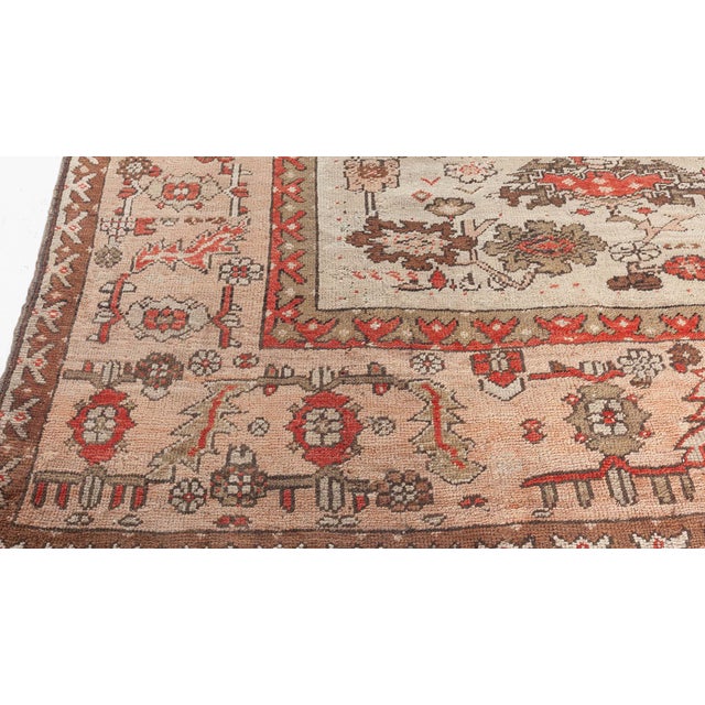 Brown Early 20th-Century Turkish Ghiordes Rug For Sale - Image 8 of 8