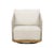 2020s Alpine Teak Wood Modern Swivel Outdoor Arm Chair – Beige For Sale - Image 5 of 17