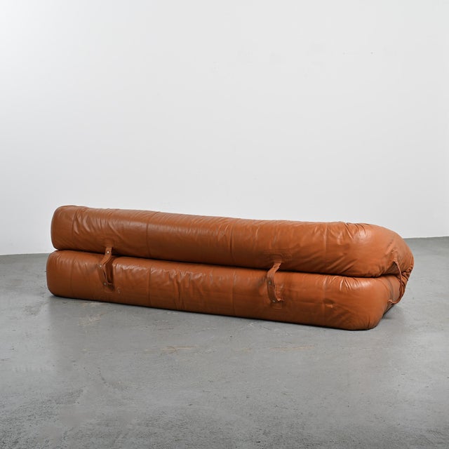 Brown Anfibio Convertible Sofa by Alessandro Becchi for Giovannetti, Italy, 1970s For Sale - Image 8 of 16