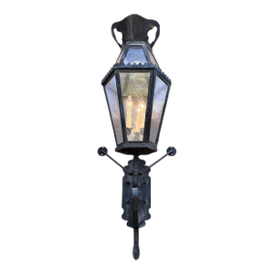 Large Spanish Revival Exterior Sconce With 3 Lights