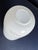 Henry Dean Belgium Signed Hand Blown Art Glass Vase Cream White 6” For Sale - Image 10 of 10
