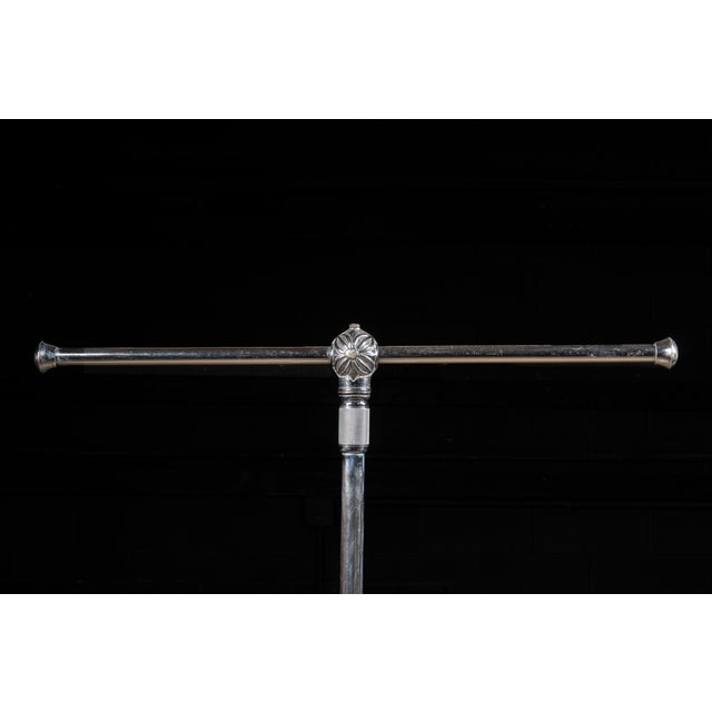 Early 20th Century Early 20th Century Art Deco Nickel-Plated Department Store Garment Rack For Sale - Image 5 of 8