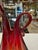 Italian Murano Sommerso Glass Ewer Vase in Amber and Ruby, Italy, 1960s For Sale - Image 3 of 9