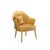 Modern Bhutan Yellow Leather Armchair For Sale - Image 4 of 4