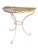 Vintage Wrought Iron Demi-Lune Console Table with Painted Pine Top, 1950s For Sale - Image 12 of 12