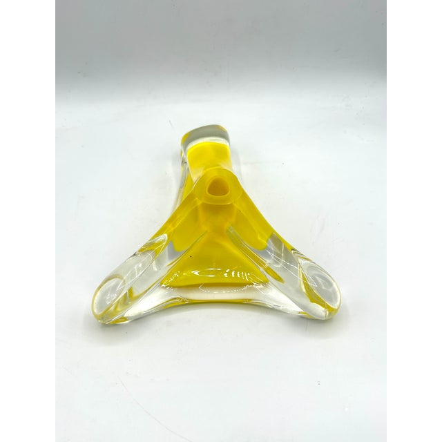 Mid-Century Murano Sommerso Italian Glass Sculptural Catchall For Sale - Image 13 of 13