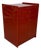 Vintage Dark Red Lacquered Chest of Drawers by Kazuhide Takahama for Gavina, Italy, 1960s For Sale